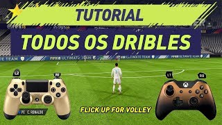 FIFA 18  ALL SKILLS FIFA 18 TUTORIAL  TUTORIAL TODOS DRIBLES  PS4 amp XBOX [upl. by Yuht]