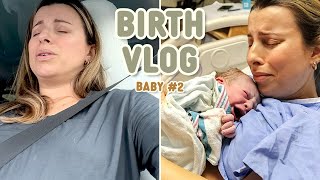 Unmedicated Natural Birth Vlog Raw amp Real We Almost Delivered on the Highway [upl. by Arramahs]