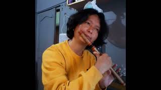 Bhutanese Song  Jep Tenzin  Trying to playing with flute [upl. by Niryt]