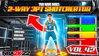 BEST 2 WAY 3PT SHOT CREATOR BUILD ON NBA 2K22 RARE BUILD SERIES VOL 42 [upl. by Marten]