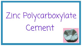 ZINC POLYCARBOXYLATE CEMENT  DENTAL CEMENTS PART 3  DENTAL MATERIALS  DENTAL OCCLUSION [upl. by Immak]