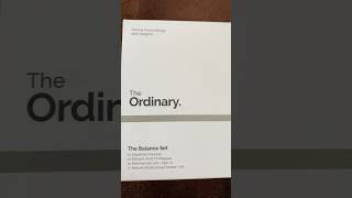 THE ORDINARY Unboxing The Ordinary Balance Set [upl. by Rimas]