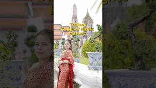 Thailand 4 days 3 nights itinerary 🇹🇭✈️ Save this for later travels bangkok thailanditinerary [upl. by Nibur794]