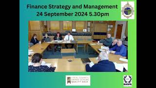 Finance Strategy and Management Committee 24 September 2024 [upl. by Rosenthal409]