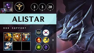 Alistar Support vs Rakan  KR Challenger Patch 1421 [upl. by Birdt]