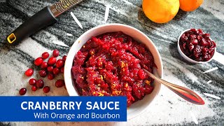 Cranberry sauce with orange and bourbon Konfitura z żurawin [upl. by Tlihcox]