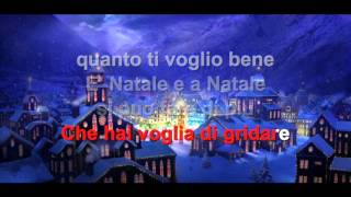 A natale puoi  Karaoke con testo [upl. by Odlanyar]