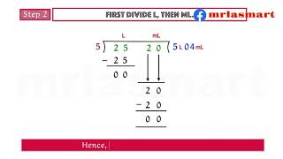 Metric Measures  Division of Litres and Millilitres  Merryland Academy Digital Classroom [upl. by Congdon]