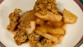 Maple Syrup Sweetened Apple Crisp Low salt [upl. by Farica]