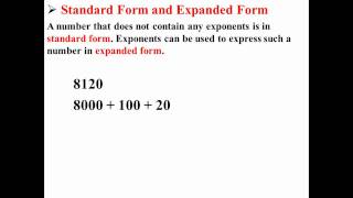 Standard Form and Expanded Form [upl. by Yrokcaz]