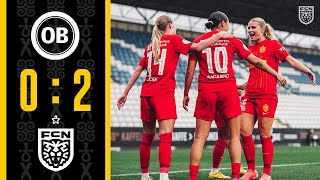 Gjensidige Kvindeliga Highlights OBQ 0  2 FC Nordsjælland [upl. by Anilah]