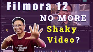 How to Stabilize Shaky Videos in Filmora 12  Tutorial For Beginners [upl. by Ettenom]