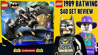 REVIEW LEGO Batman 1989 Batwing Batman vs The Joker Set 76265 [upl. by Baalbeer]