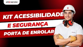 CENTRAL INTELIGENTE  ALARME  SENSOR INFRAVERMELHO NA PORTA AUTOMÁTICA DE ENROLAR  ATTO SERVICE [upl. by Yorztif]