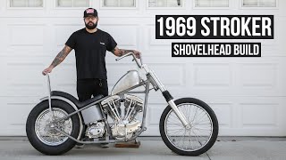 Third Times a Charm  Mikeys 1969 Shovelhead Build [upl. by Nekcarb]