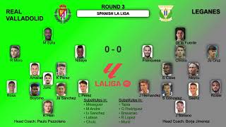 Spanish La Liga Games Formations and Statistics Round 3 [upl. by Jeannette]