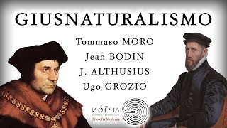 GIUSNATURALISMO Tommaso Moro Jean Bodin Althusius Ugo Grozio [upl. by Garcon]