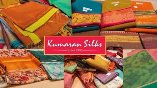 Kumaran Silks Diwali🎇Sarees Semi soft silk  Semi silk Cotton Pochampally silk Chettinad Cotton [upl. by Otis]