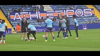 Oldham Athletic players warming up Vs Tamworth FC 16112024 2425 Season [upl. by Lavena653]