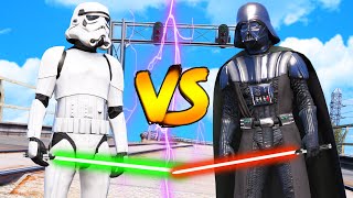 Darth Vader VS Stormtrooper  Short Epic Battle Cinematic GTA 5 [upl. by Ardnoet]