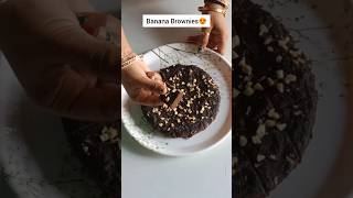 Try this healthy Banana Brownies😍  TokJhalMisti  shortvideo viralvideo youtubeshorts shorts [upl. by Ahsekyw]