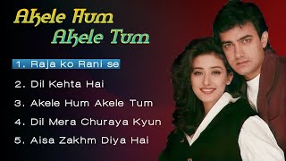 Akele Hum Akele Tum Movie All Songs Amir Khan  Manisha Koirala [upl. by Virge388]