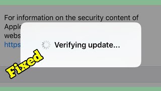 iOS 18 Stuck on Verifying Update Heres the real fix [upl. by Hsirehc]