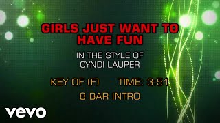 Cyndi Lauper  Girls Just Wanna Have Fun Karaoke [upl. by Eissirhc640]