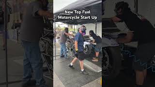 Starting a NEW Top Fuel Motorcycle and it Sounds Amazing [upl. by Hesketh93]