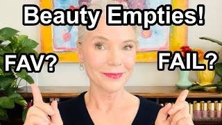 3 MONTHS OF BEAUTY EMPTIES A FEW FAILS amp MINI DECLUTTER  Over 60 Beauty [upl. by Aivatra]