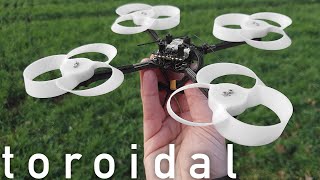 TOROIDAL PROPELLER on a DRONE  DIY 3D printed [upl. by Ydac]