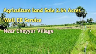 AD256 Agriculture land Sale  254 Acres  Well amp EB  Near Cheyyur amp ECR  Best Budget [upl. by Drofnas932]