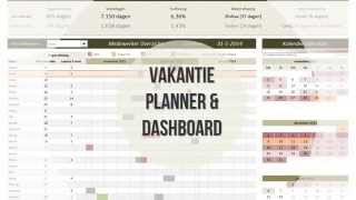 Vakantie planner en dashboard [upl. by Bard]