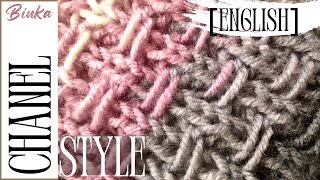 English Tweed Chanelstyle elegant knitting pattern [upl. by Zehcnas]