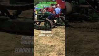 Oliver Cletrac HG tractor with plow On the Move ￼filmed white river valley antique show [upl. by Orgel]