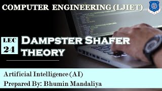 Lec24Dampster shafer theory  Artificial Intelligence  Computer Engineering [upl. by Ainslie]