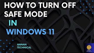 How to Off Safe Mode In Windows 11 2024 [upl. by Yraeg]