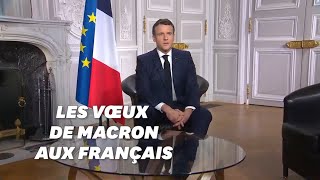 Les vœux dEmmanuel Macron pour lannée 2021 [upl. by Orva]