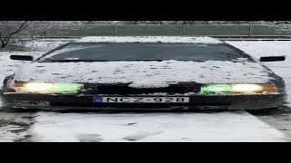 ＦＩＲＳＴ ＳＮＯＷ ＩＮ ＨＵＮＧＡＲＹ BMW E36 STREET DRIFT [upl. by Akemrej]