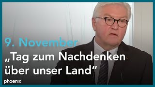 1918  1938  1989 Gedenken zum 9 November mit FrankWalter Steinmeier [upl. by Norvall]