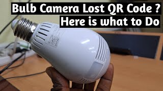 Lost QR Code problem solved on v380 Panoramic bulb camera [upl. by Imeon]