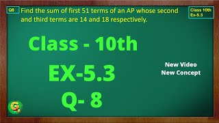 Ex 53 Q8 Class10  AP Chapter 5  Exercise 53  Class10  NCERT  Class10 Ex 53 Q8  Green Board [upl. by Verena]