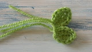 Crochet How To  Crochet a Small Leaf [upl. by Assenab724]