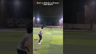 Full Toss Or No Ball☠️ 1 Ball Match  Basit Vs Shayan Vs Wahab  Off Yorker cricket youtubeshorts [upl. by Rhoads]