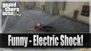 GTA 5 Online Electric Shock  Electric Box GTA V Funny Trick [upl. by Dreda]