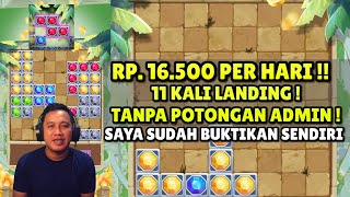 TANPA KEJAR LEVEL PUN BISA LANDING RP 16500 SEHARI  🤩🤩  TEMPLE BLOCK PUZZLE [upl. by Gosney]