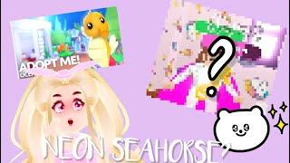 🎀What the NEW neon seahorse looks like in Adopt Me 🤩😦 [upl. by Ardisi]