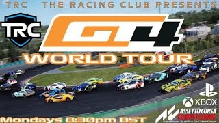 GT4 World Tour  Monday EU TRC  The Racing Club • Dutty Air Racing Team 876 🇯🇲 [upl. by Rimola923]