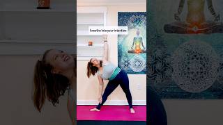 Triangle Pose JOY Simple Yoga Flow for Beginners beginnersyoga [upl. by Ahsinnek]