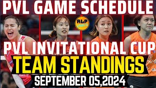 PVL TEAM STANDINGS INVITATIONAL CUP SEPTEMBER 052024CREAMLINE VS EST COLA THAILAND GAME SCHEDULE [upl. by Giffy951]